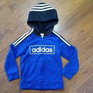 KIDS Adidas Track Top With Hood Size 5